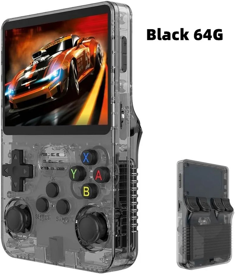 R36S Retro Handheld Game Console Linux System 3.5-Inch IPS 64G 20000+ Games Portable Pocket Game Console Family Gift
