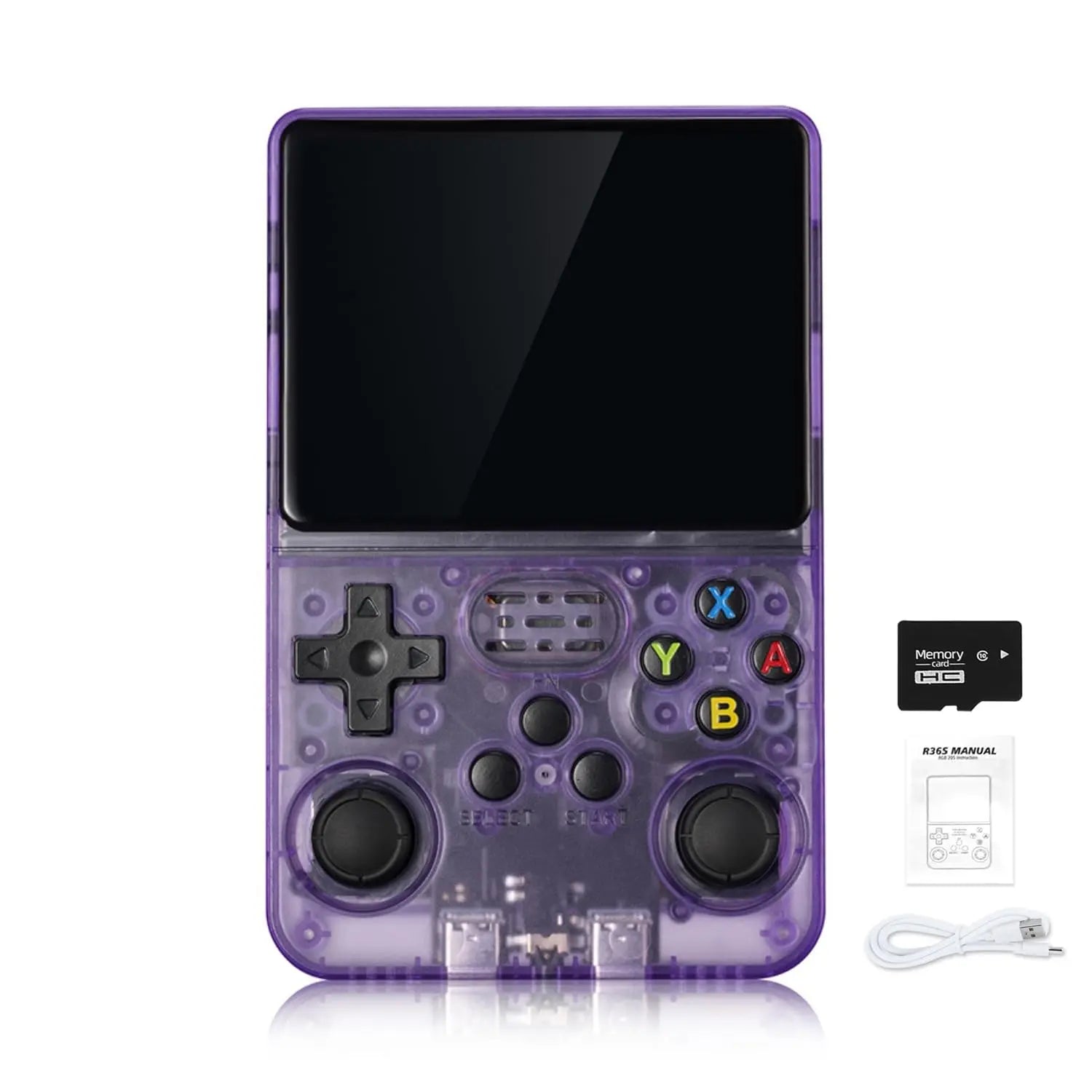 R36S Retro Handheld Game Console Linux System 3.5-Inch IPS 64G 20000+ Games Portable Pocket Game Console Family Gift