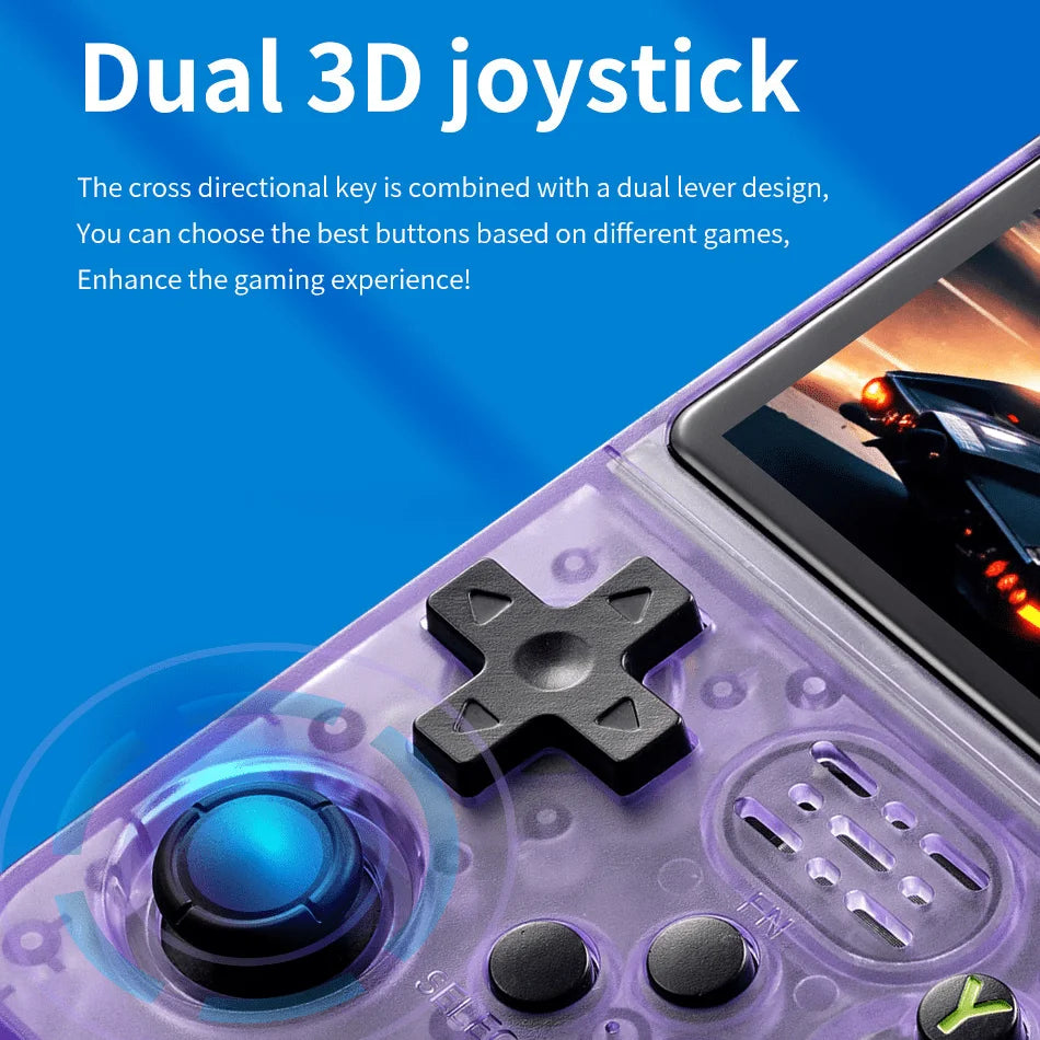 R36S Retro Handheld Game Console Linux System 3.5-Inch IPS 64G 20000+ Games Portable Pocket Game Console Family Gift