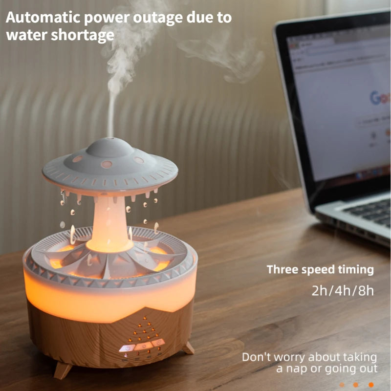New UFO Raindrop Humidifier Water Drop 